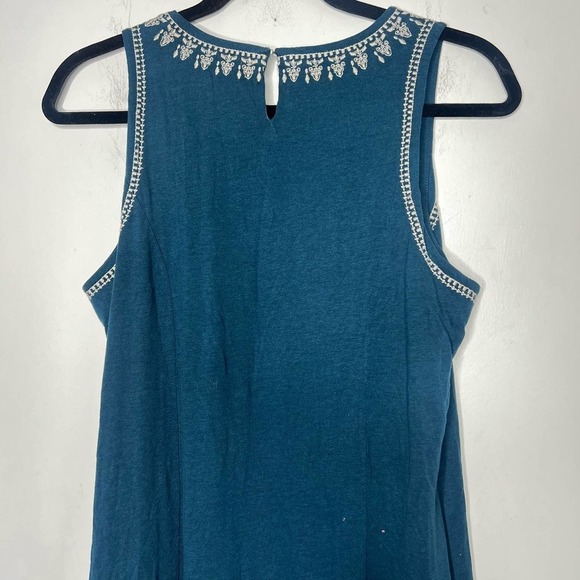 Garnet Hill Embroidered Jewel-Neck Maxi Dress - Picture 8 of 10